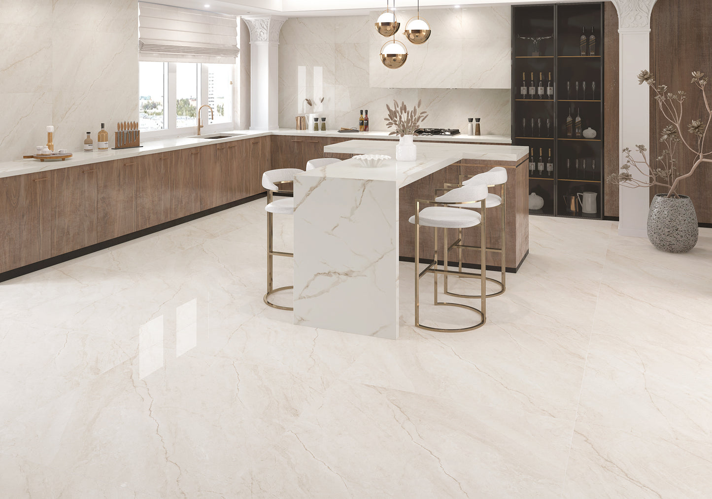 Atenea Series – Marble Look Porcelain Tile (24"x48" & 48"x48")