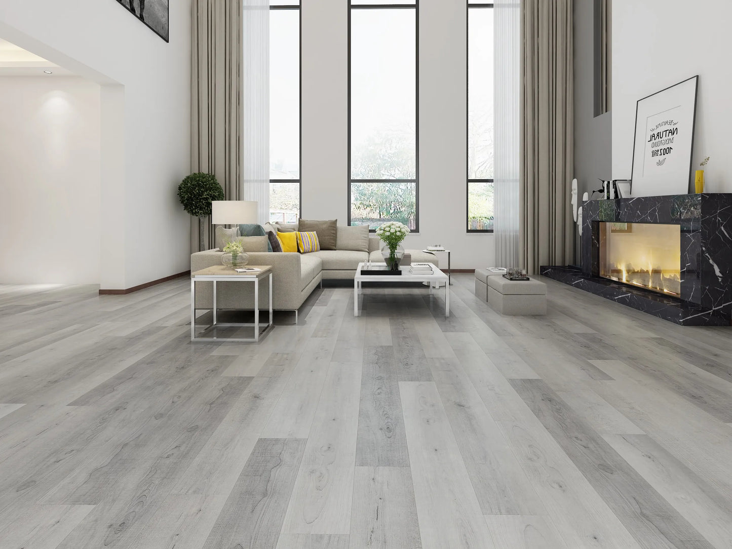 MOONLIGHT WHITE LVP Floor