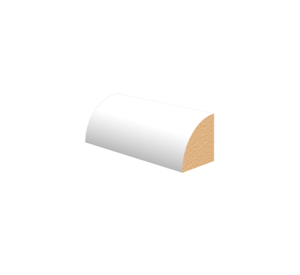 QUARTER-ROUND WHITE