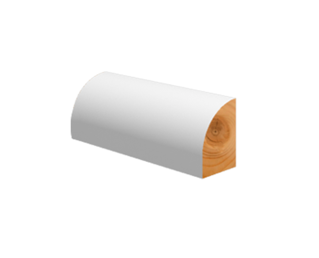 QUARTER-ROUND WHITE
