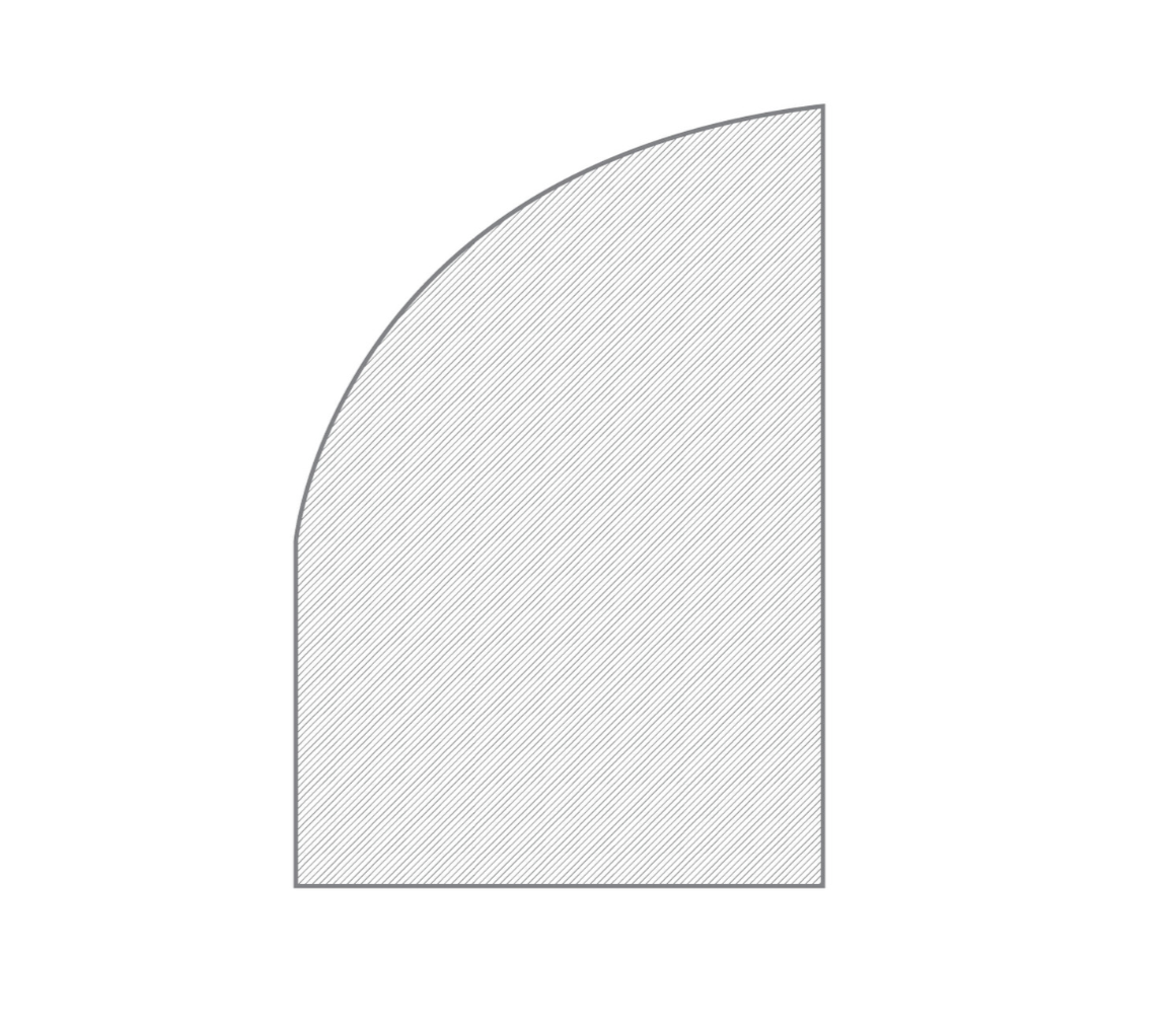 QUARTER-ROUND WHITE