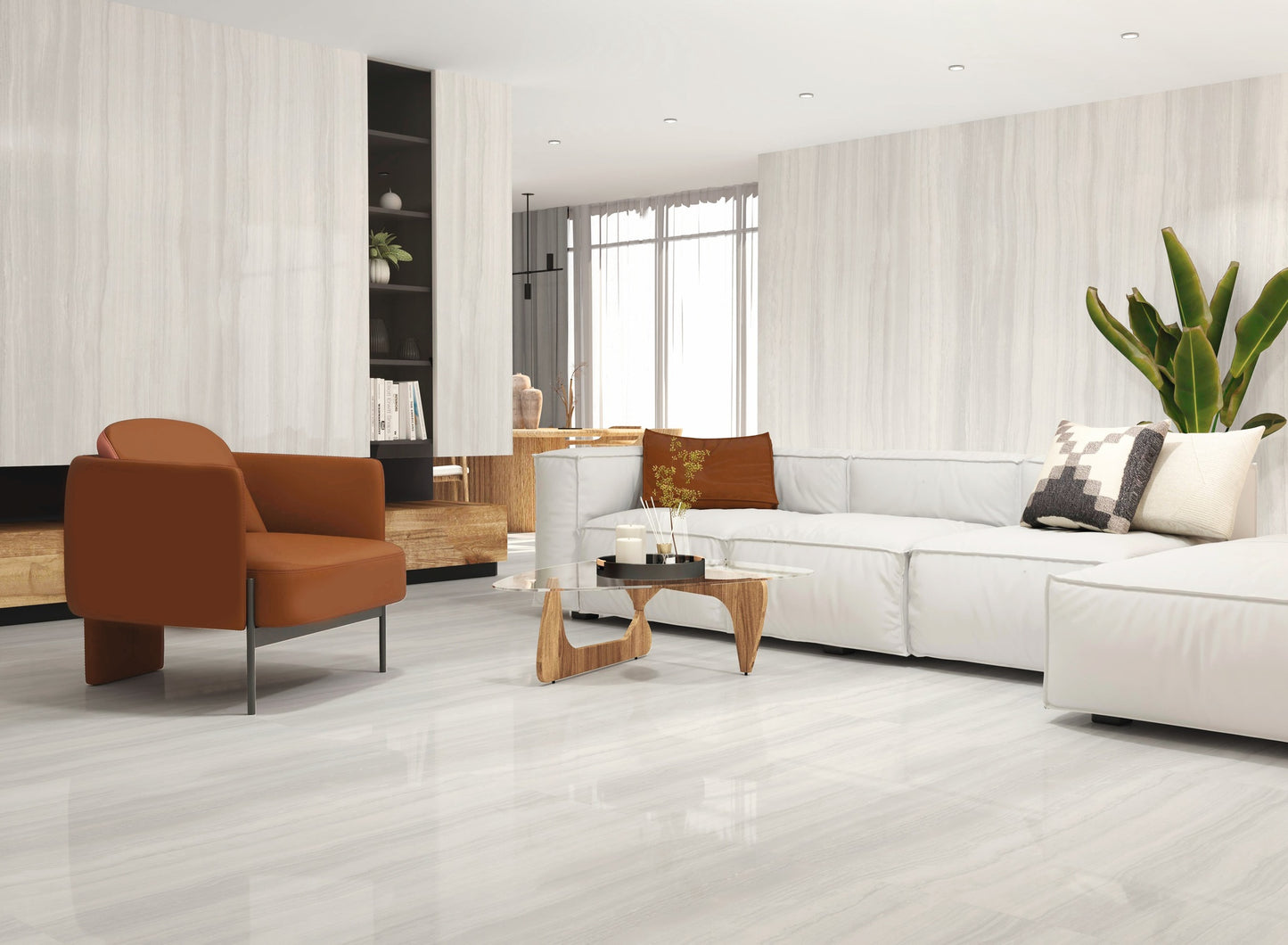 DonnaBella porcelain tile 24x48 Polished and Matte