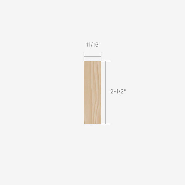 BASEBOARD 2-1/2" (1x3)