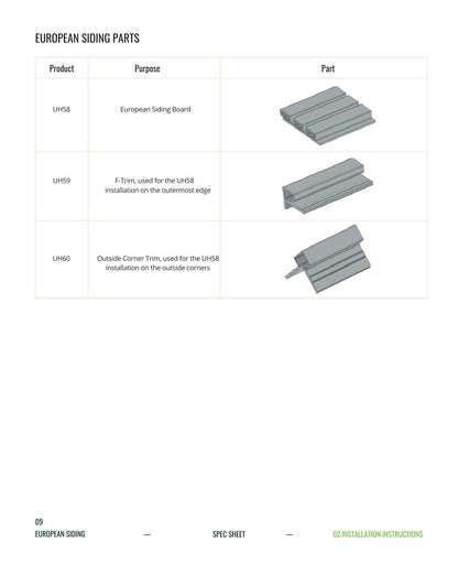 PVC Wall Panels Outdoor