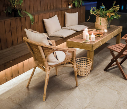 Fiordi Bianco Porcelain Tile – 12x24 Matte Stone Look