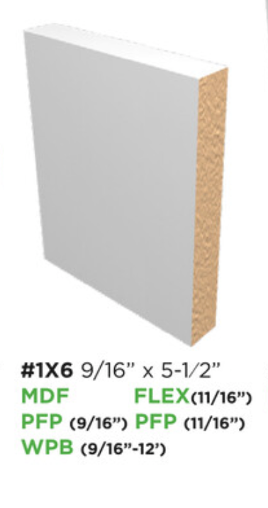 BASEBOARD 1x6