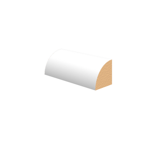 QUARTER-ROUND WHITE