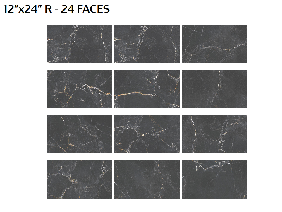 Port Noir - Black TILE 12x24 and 24x48 in stock