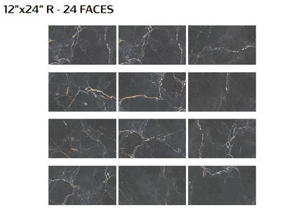 Port Noir - Black TILE 12x24 and 24x48 in stock
