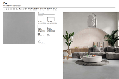 The PRO Collection - Polished & Unpolished Porcelain Tiles