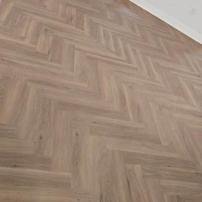 Herringbone vinyl floor
